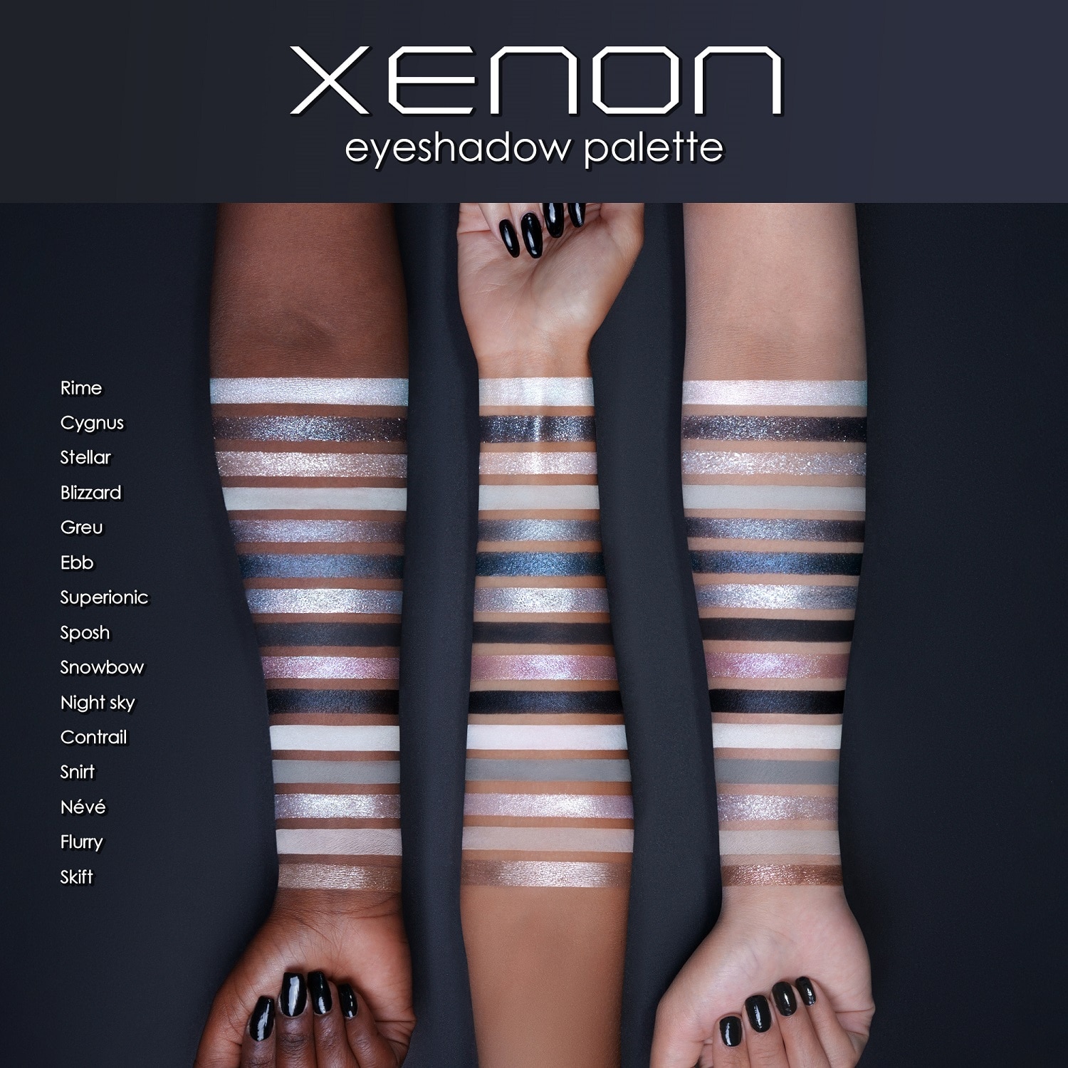 XENON EYESHADOW PALETTE (PALETA DE SOMBRAS PARA OJOS)